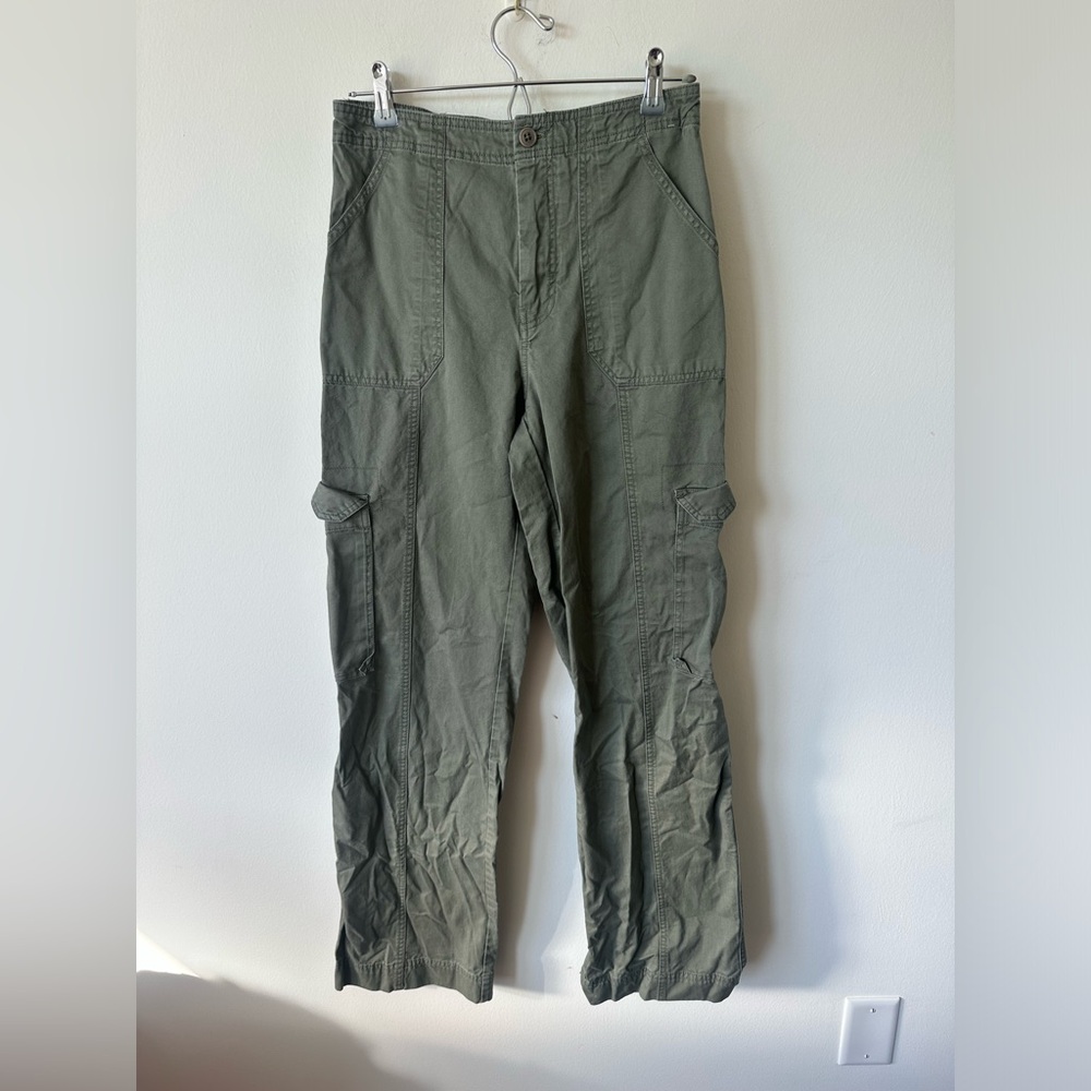 Abercrombie & Fitch Olive Green Cargo Pants - Picture 3 of 5